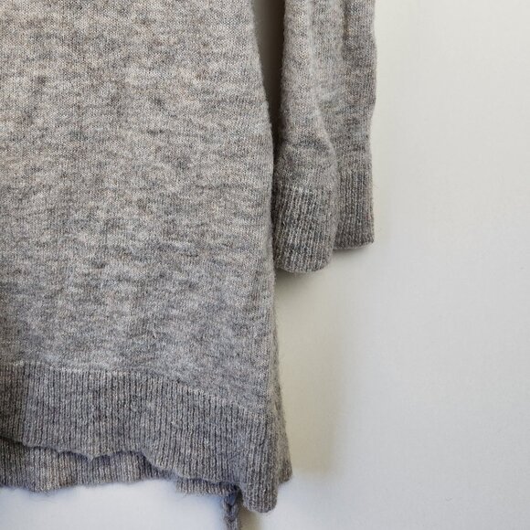 *Flawed* Theory Ila/Wenge Alpaca Wool Blend Long Cardigan Sweater Rope Belt sz M - Picture 4 of 10